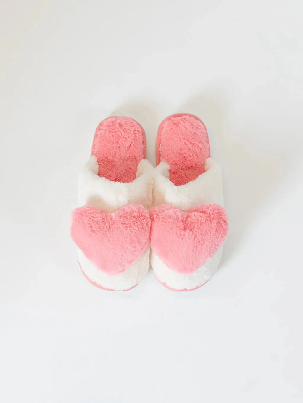 Lyla & Luxe Printed Sherpa Slides