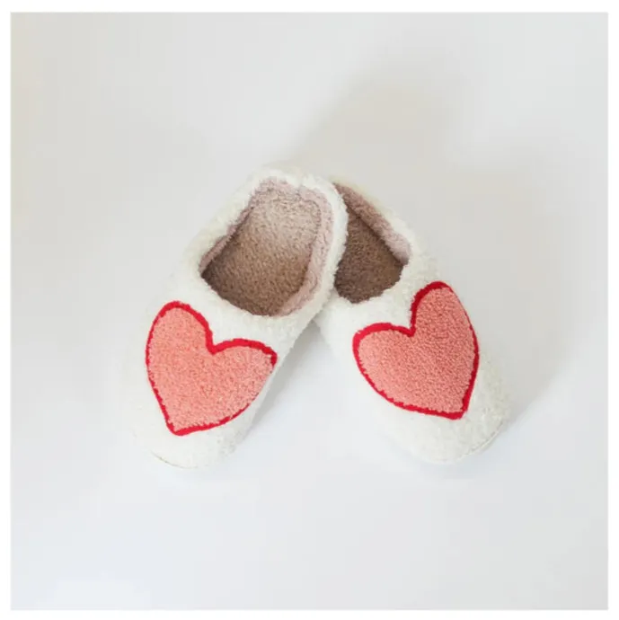 Lyla & Luxe Printed Sherpa Slides