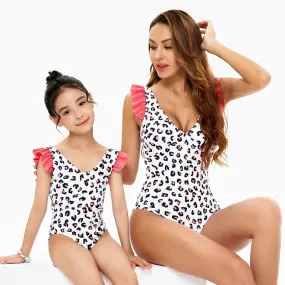 Matching Family Swimsuit Leopard Print Swimsuit