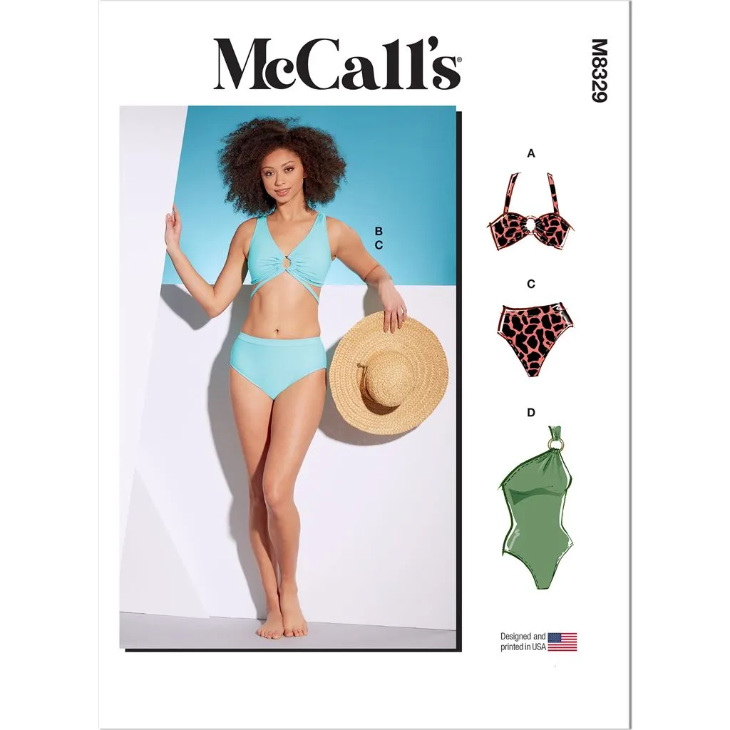 McCall's Pattern M8329 Misses' Swimsuits