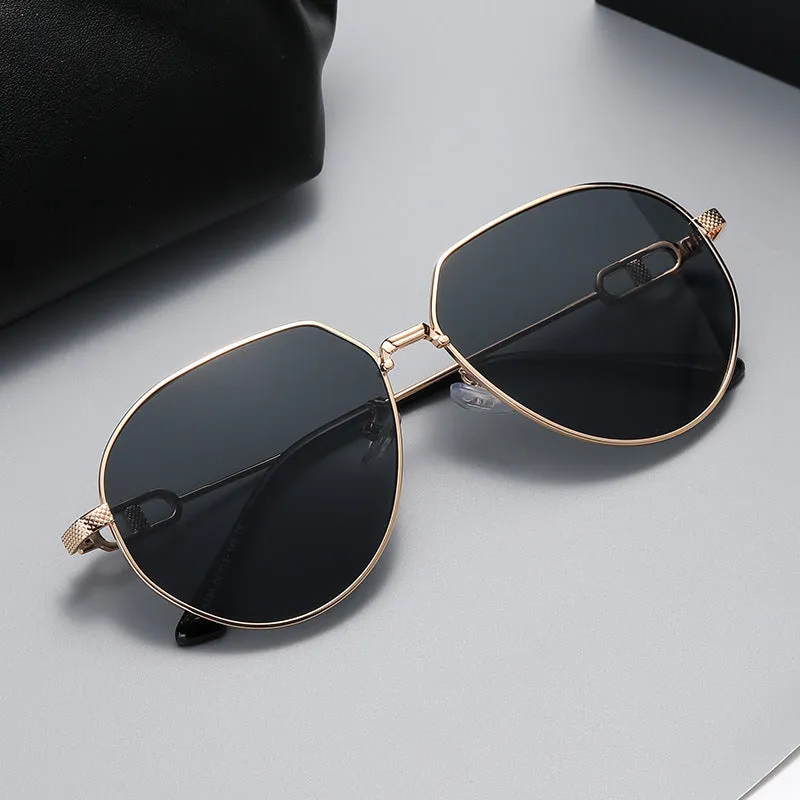 Mens Fashion Trend Oval Frame Sunglasses