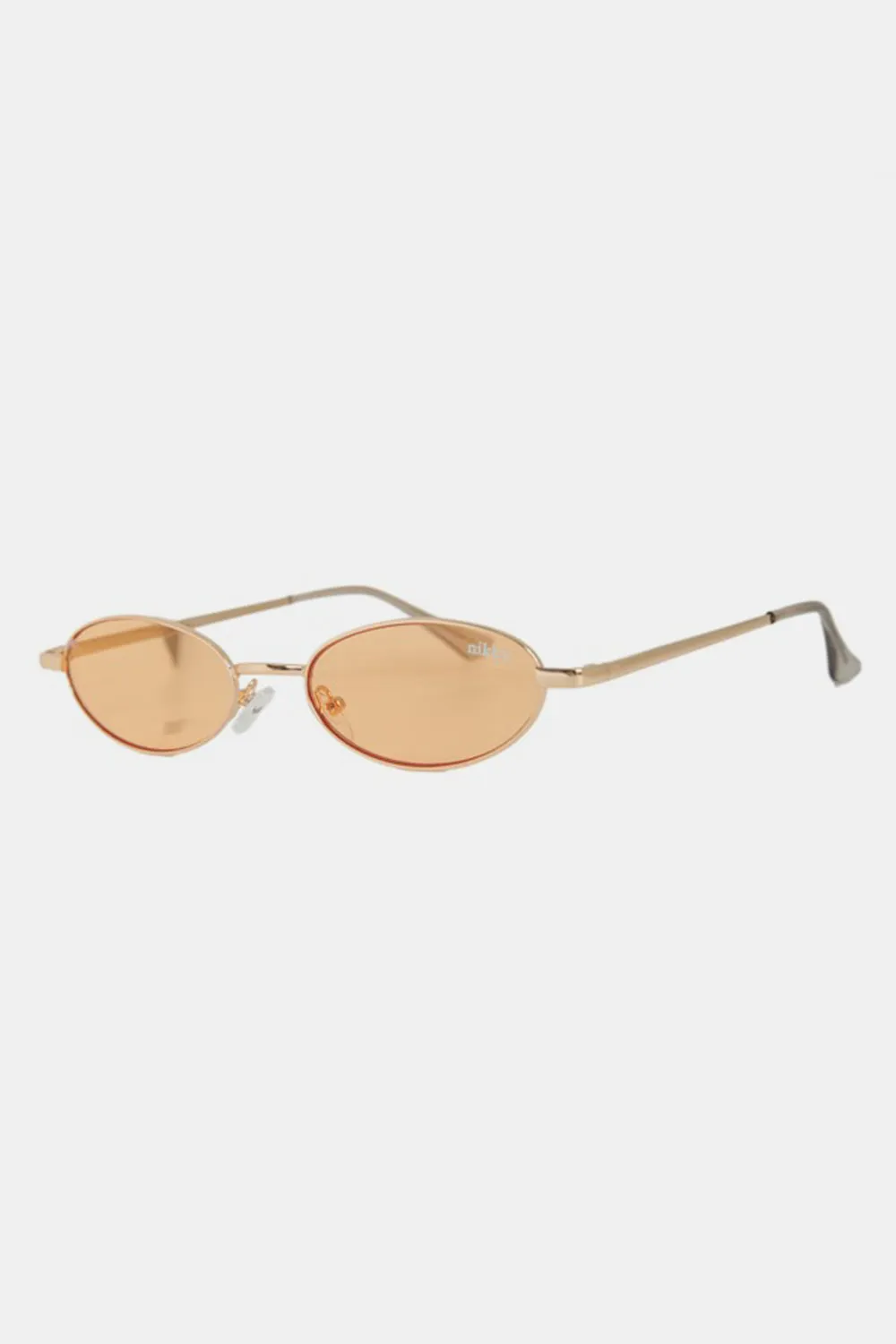 Metal Frame Oval Sunglasses