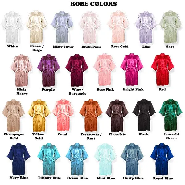 Mi Amor Personalized Robes - Interlocking Hearts Design - Custom Robes for Womens & Womens Plus