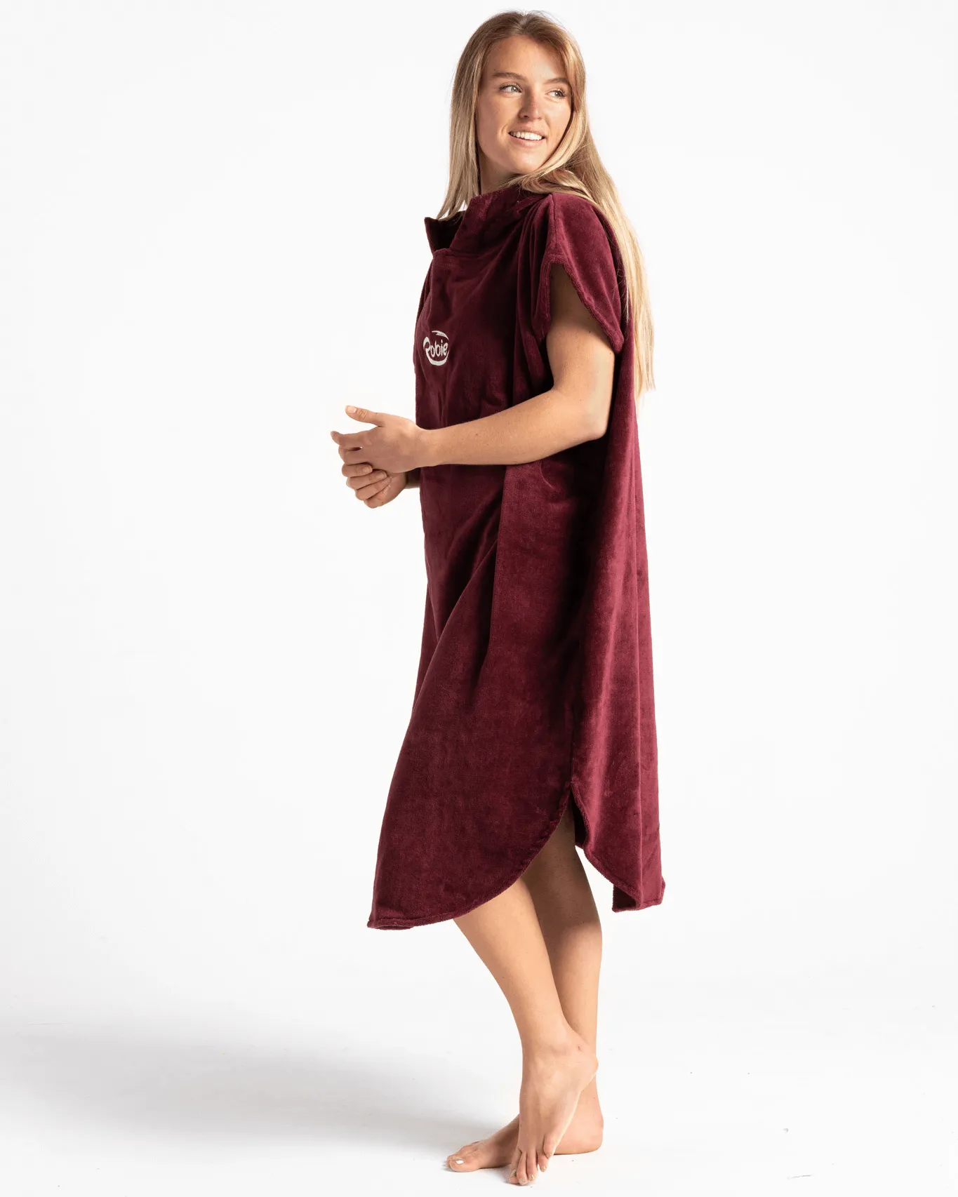Original-Series Short Sleeve Changing Robe in Wine