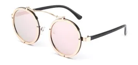 Pink Retro Round Sunglasses for Men - Classy Vintage Style Eyewear