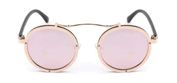 Pink Retro Round Sunglasses for Men - Classy Vintage Style Eyewear