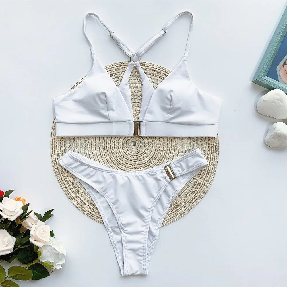 Plain Simple Mid Rise Thong Bottom Bikinis