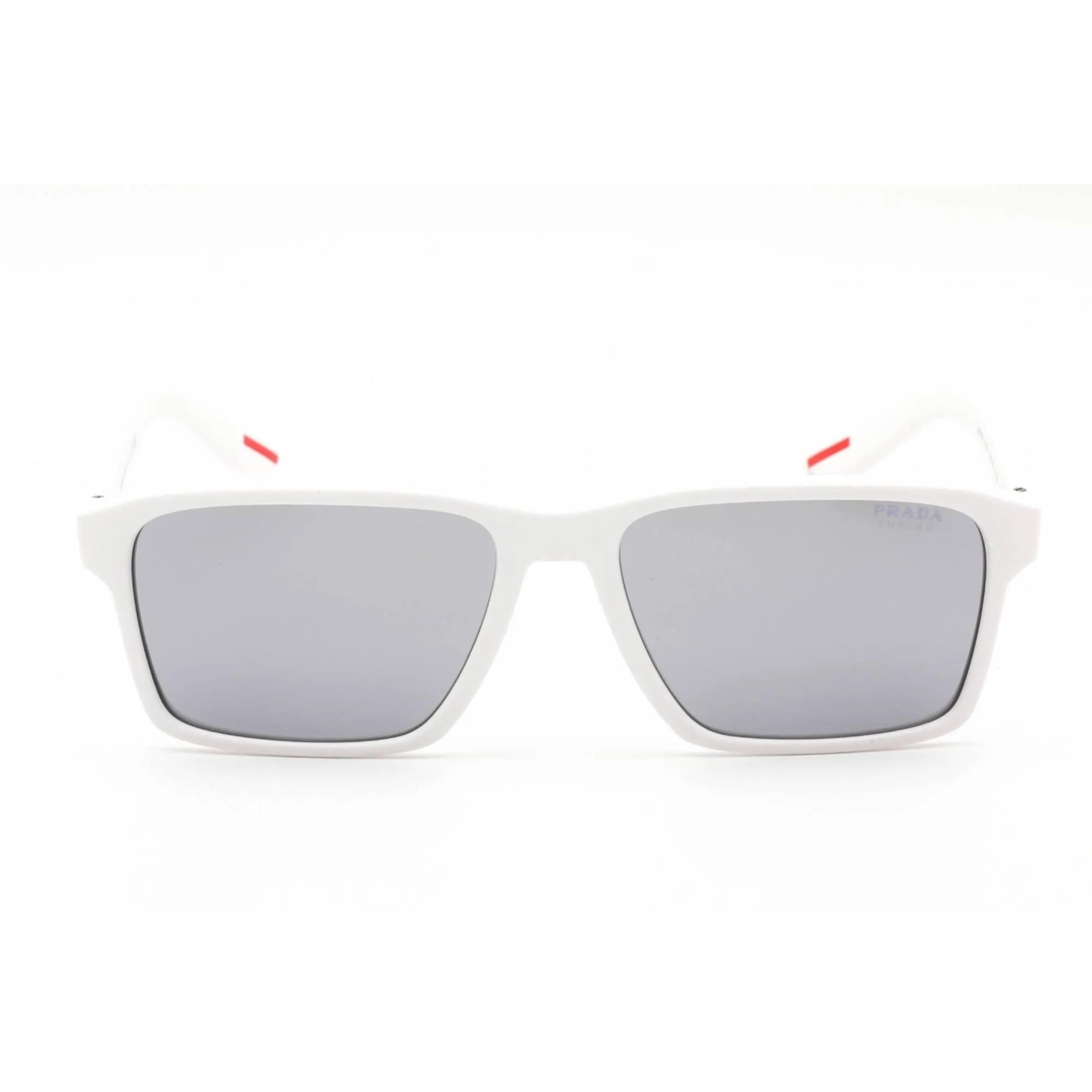Prada Sport Men's Sunglasses - White Rubber Plastic Rectangular | 0PS 05YS TWK40A