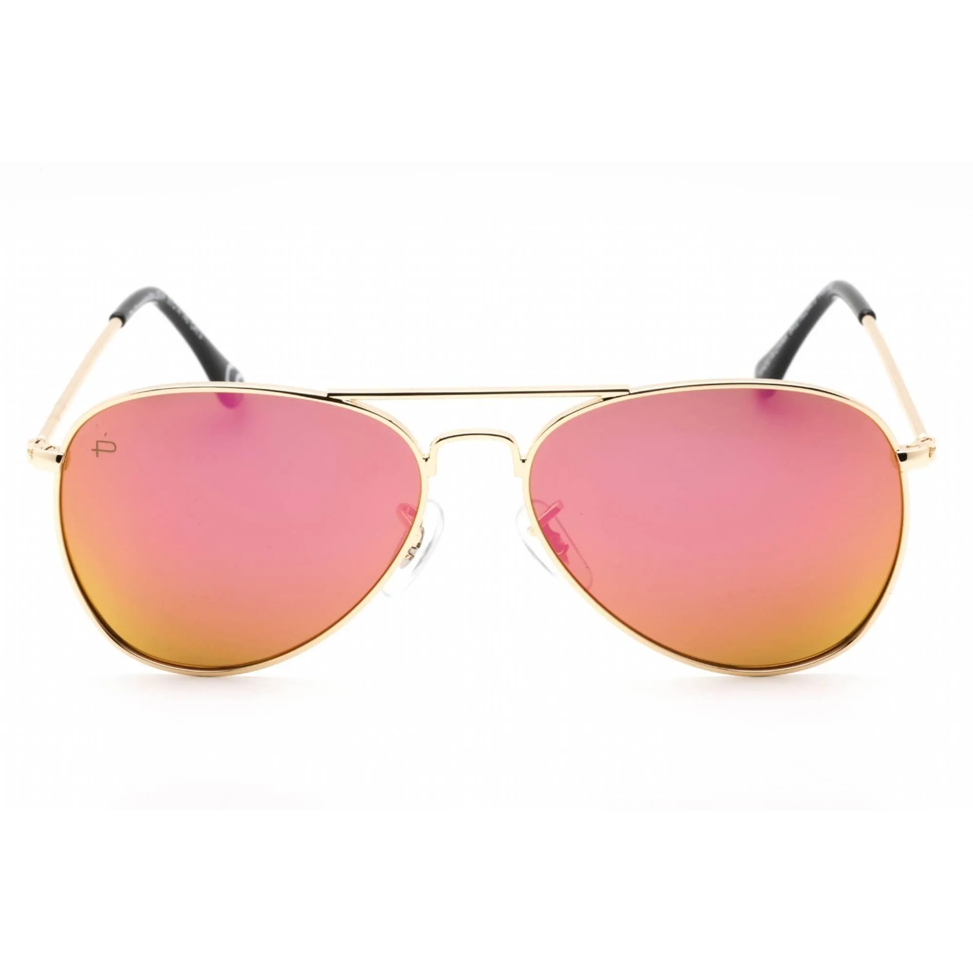 Prive Revaux Women's Sunglasses - Metal | The Commando Mini Champagne Gold/Pink Mirror