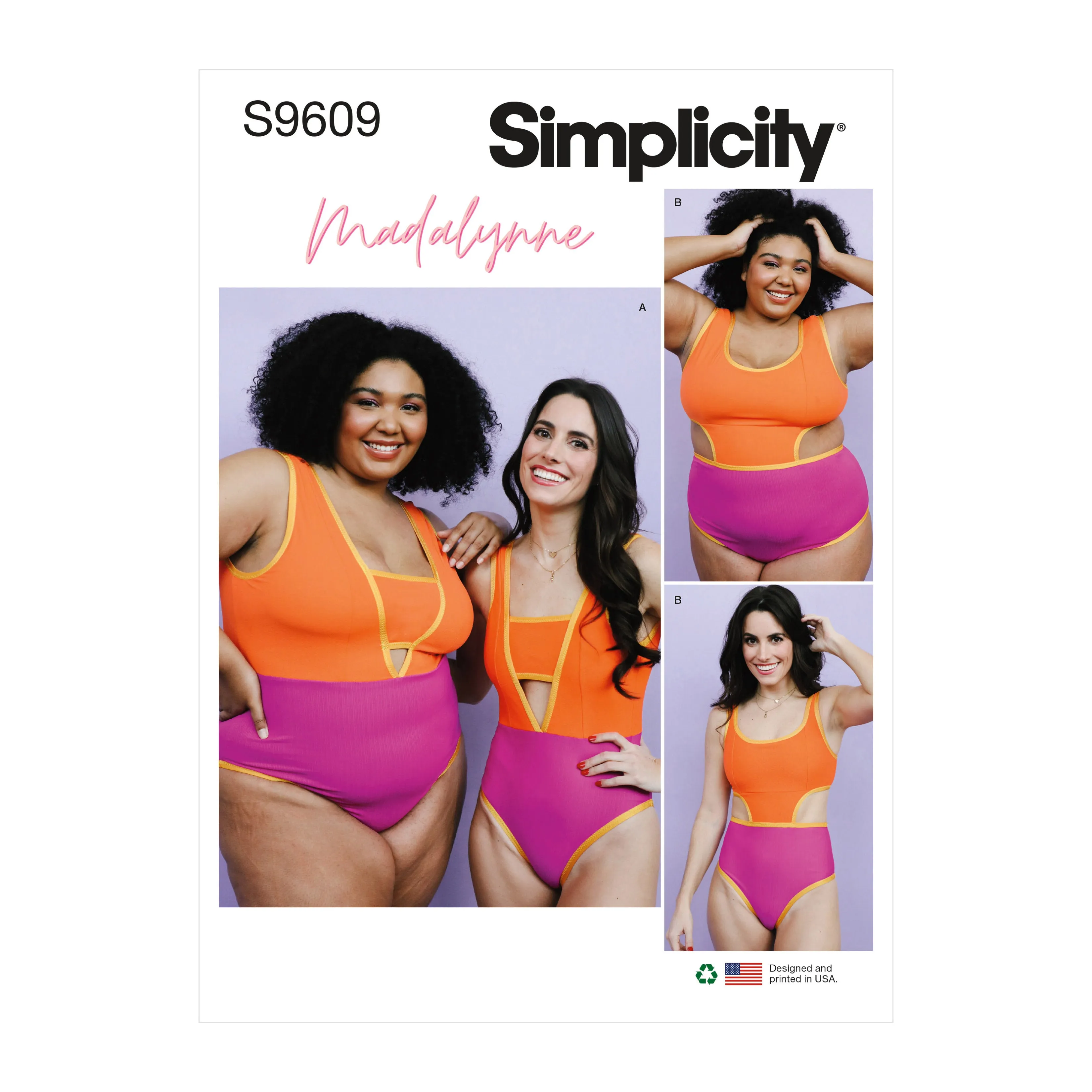 Simplicity Sewing Pattern 9609 Swimsuits by Maddie Flanigan