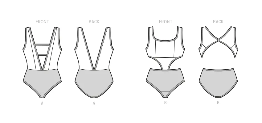 Simplicity Sewing Pattern 9609 Swimsuits by Maddie Flanigan