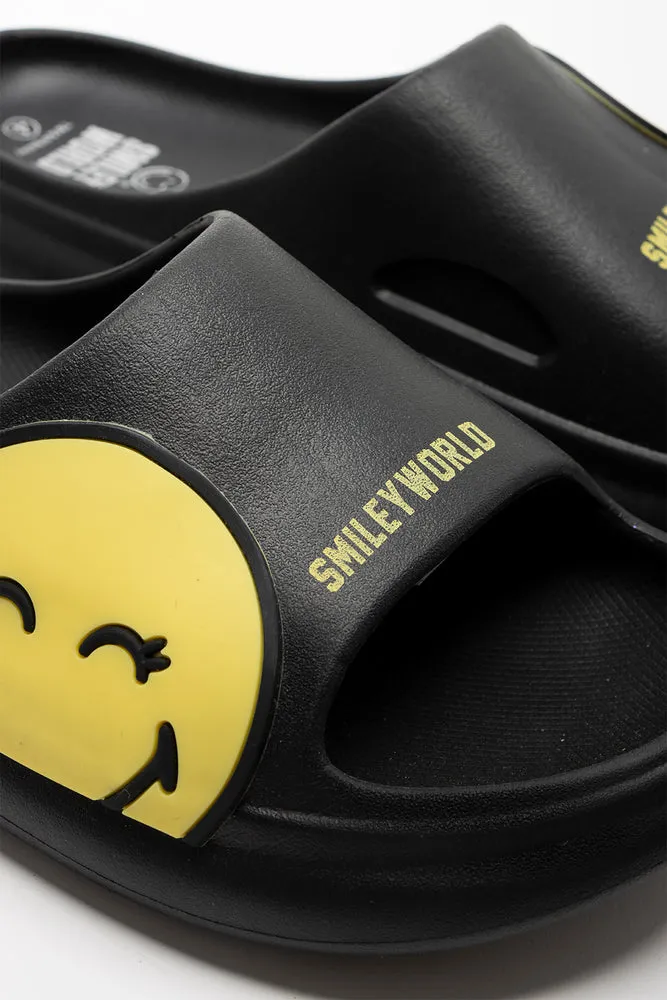 SmileyWorld Slide Black