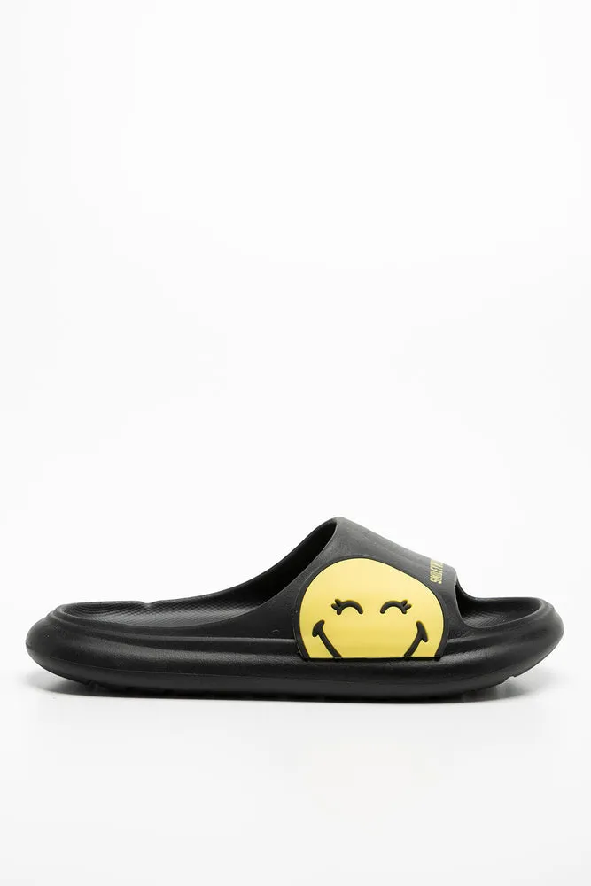 SmileyWorld Slide Black