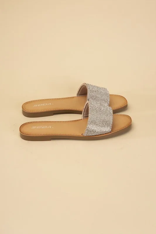 SODA JUSTICE Rhinestone Slides