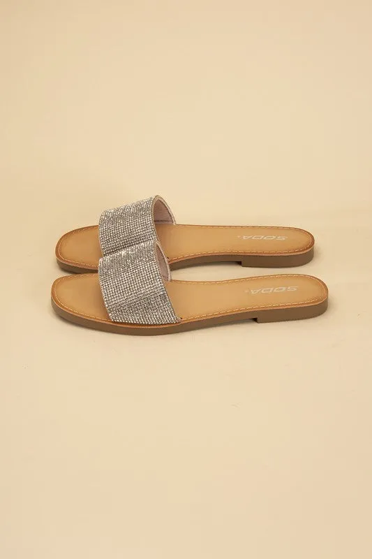 SODA JUSTICE Rhinestone Slides