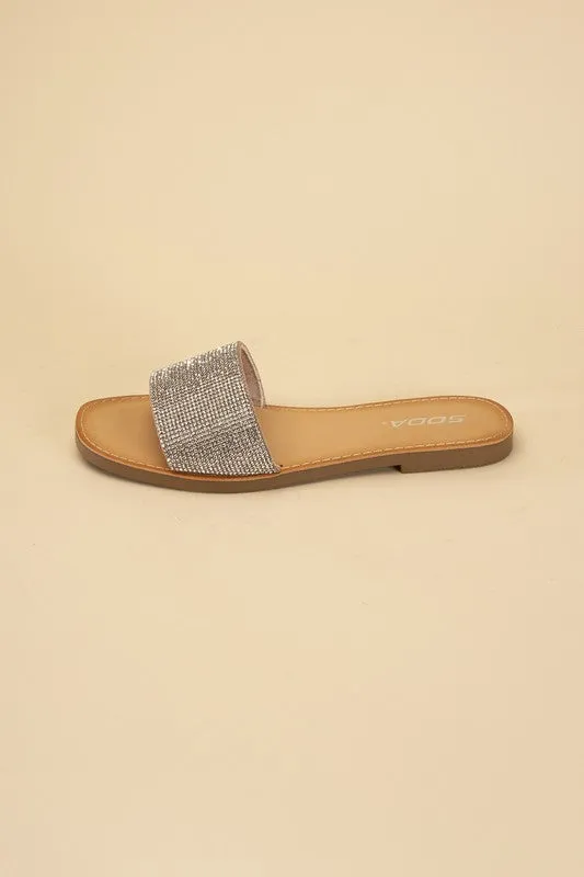 SODA JUSTICE Rhinestone Slides
