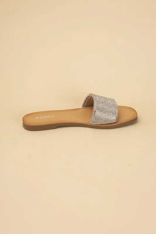 SODA JUSTICE Rhinestone Slides