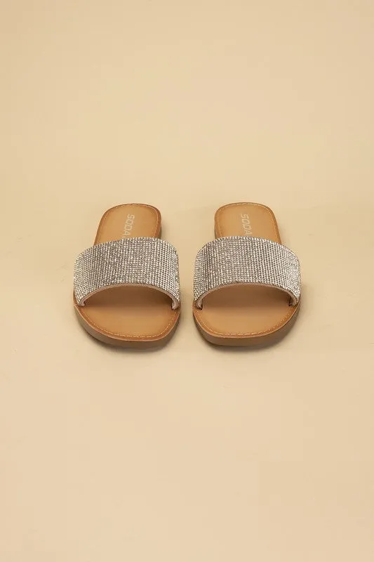 SODA JUSTICE Rhinestone Slides