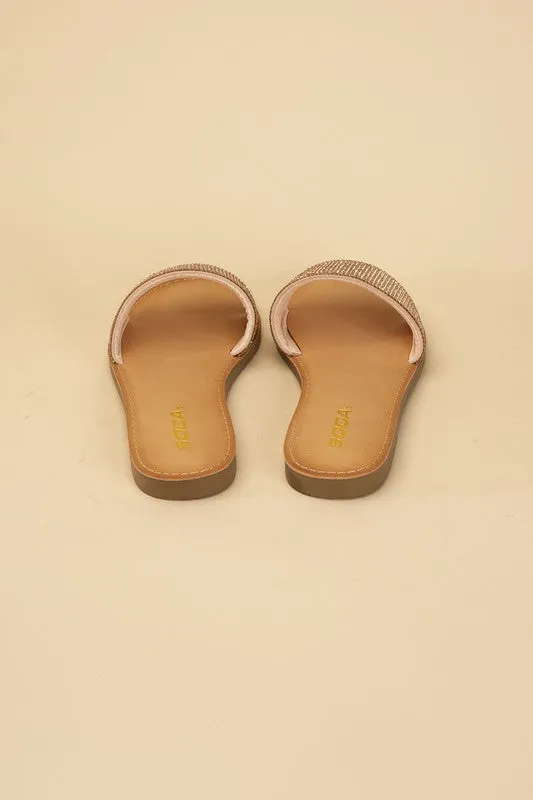 SODA JUSTICE Rhinestone Slides