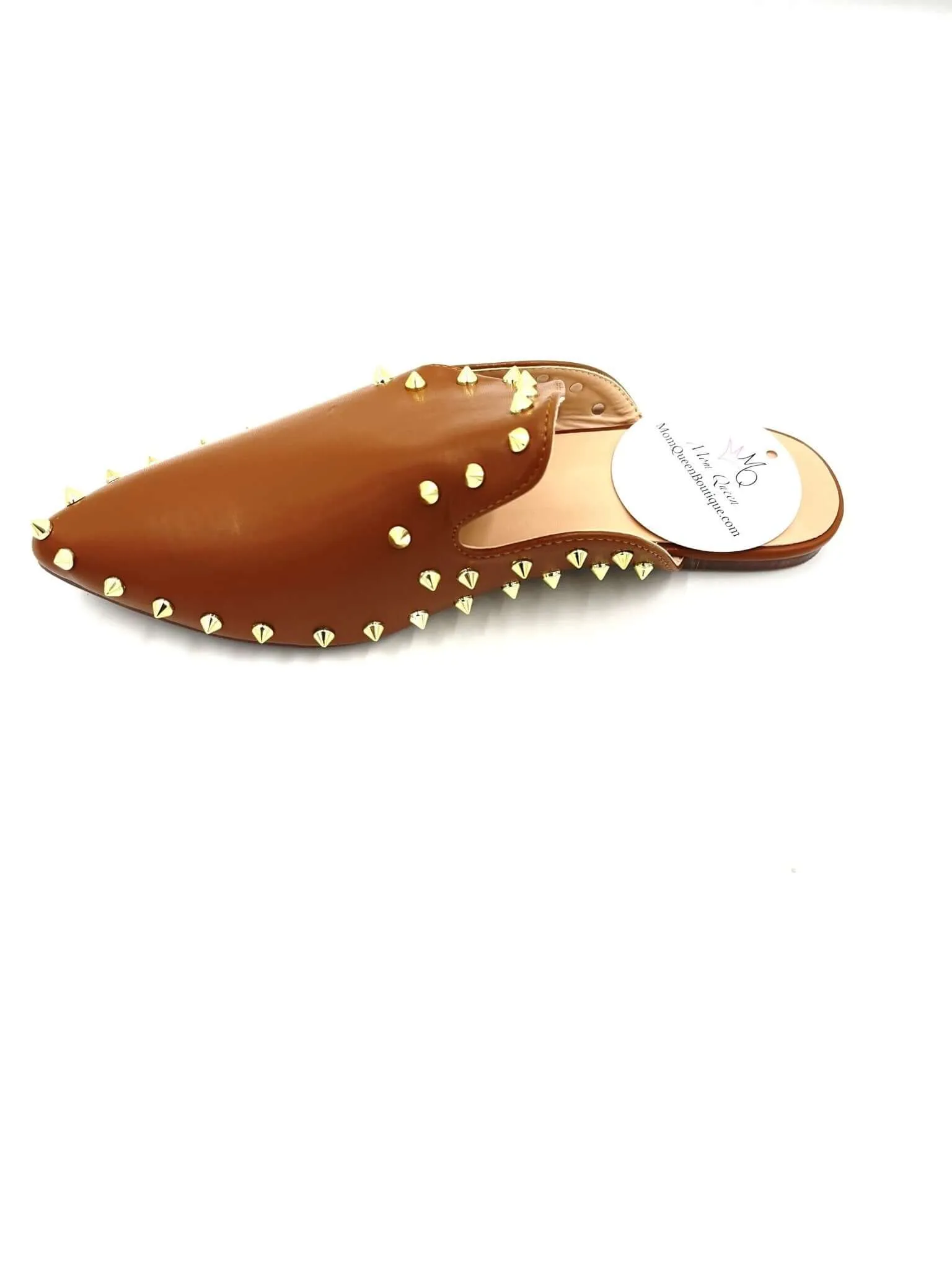 The Camel Clair Slides: Studded Camel Slides