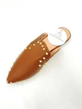 The Camel Clair Slides: Studded Camel Slides