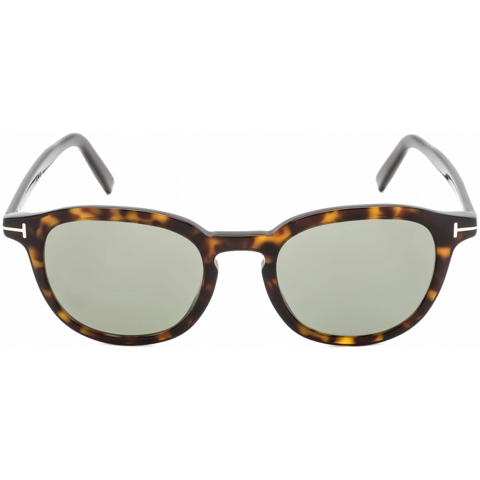 Tom Ford Men's Sunglasses - Shiny Classic Havana Frame Green Lens | FT0816 PAX 52N