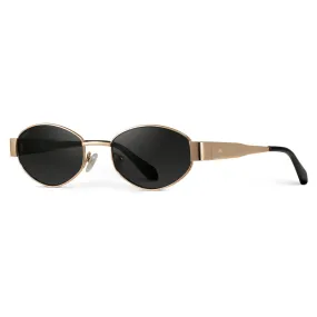 Verona Oval Metal Frame Sunglasses