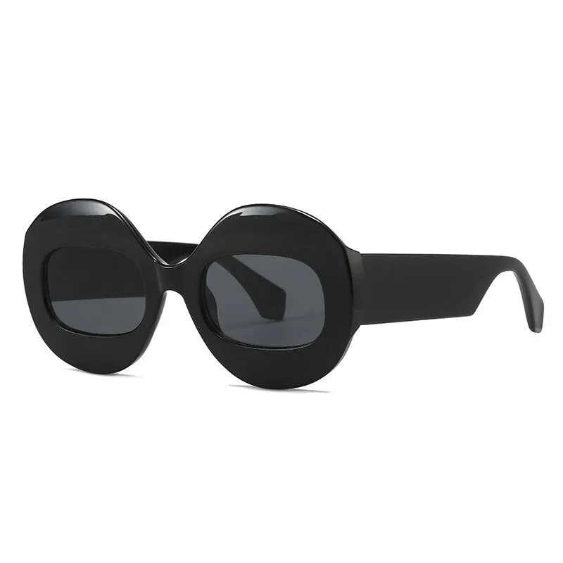 Wellia Two Tone Retro Round Sunglasses - 11 Colors