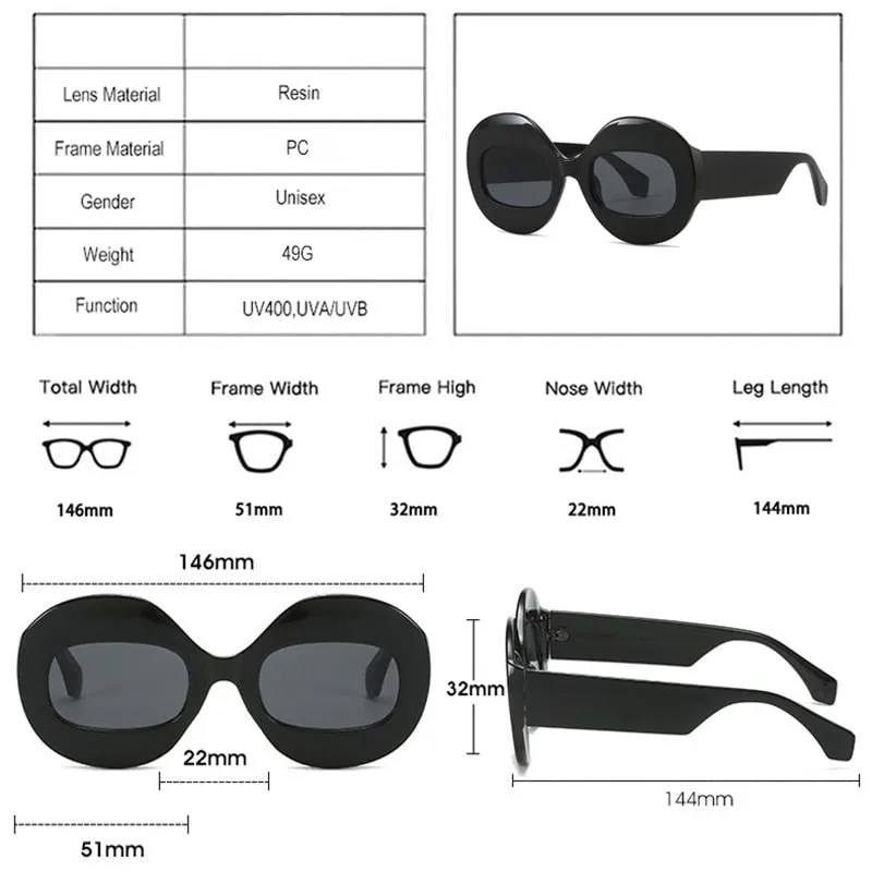 Wellia Two Tone Retro Round Sunglasses - 11 Colors