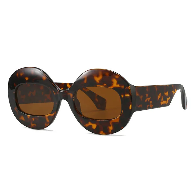 Wellia Two Tone Retro Round Sunglasses - 11 Colors