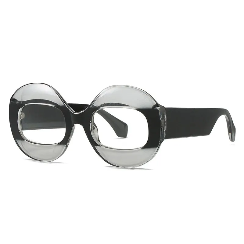 Wellia Two Tone Retro Round Sunglasses - 11 Colors