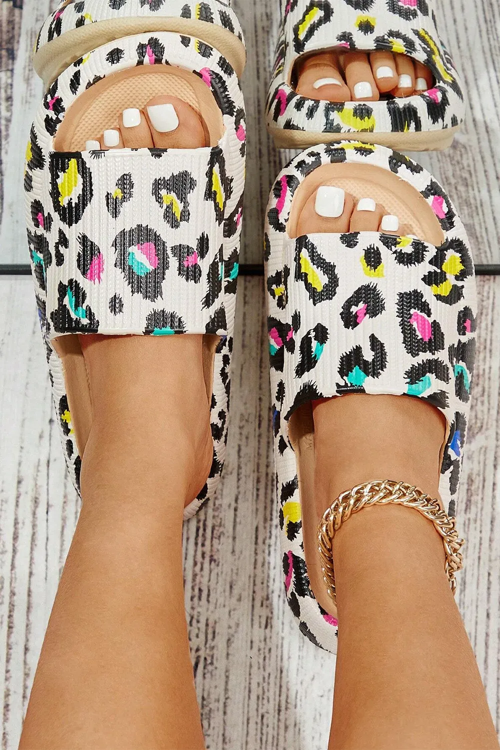 White Leopard Cloud Slides
