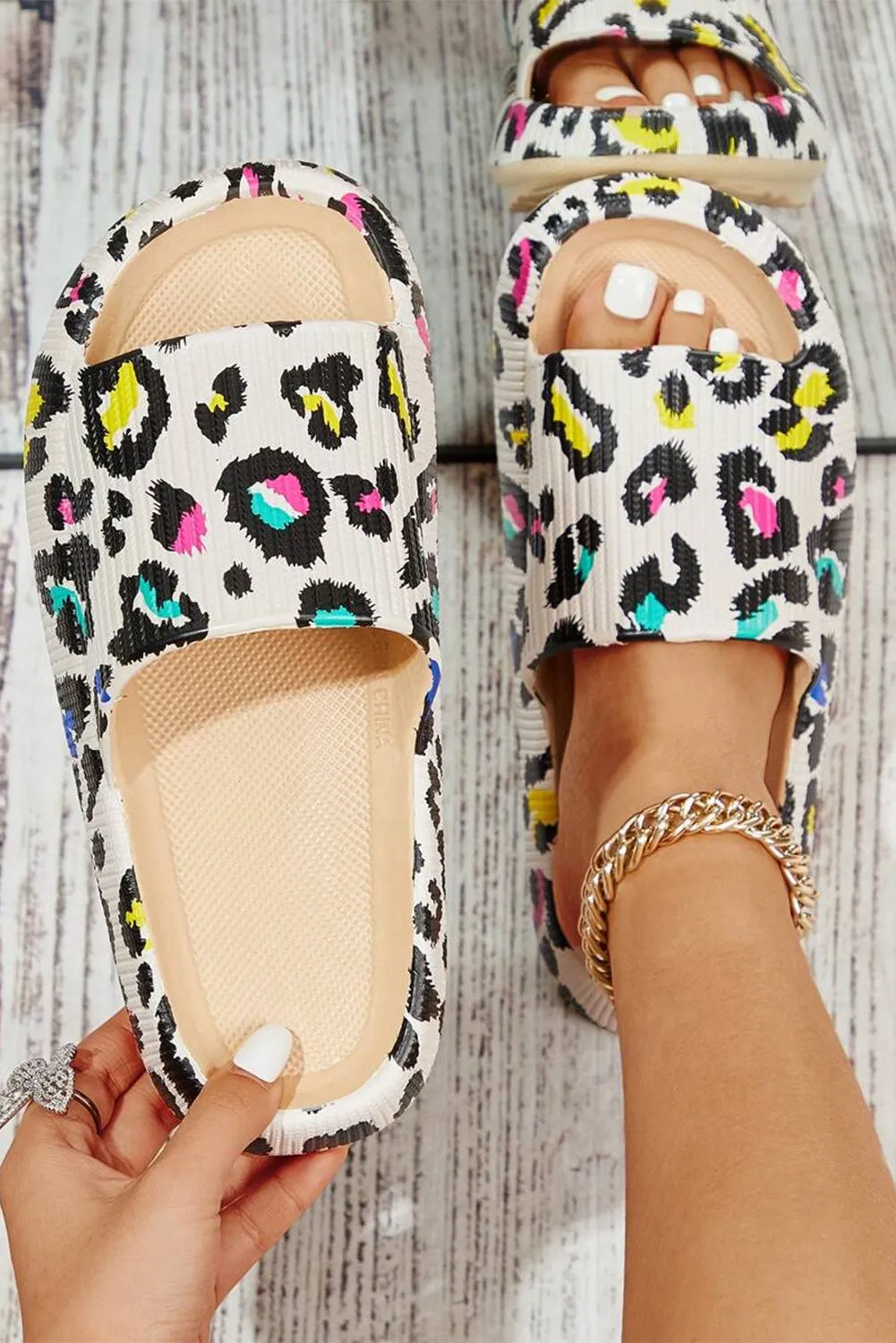 White Leopard Cloud Slides