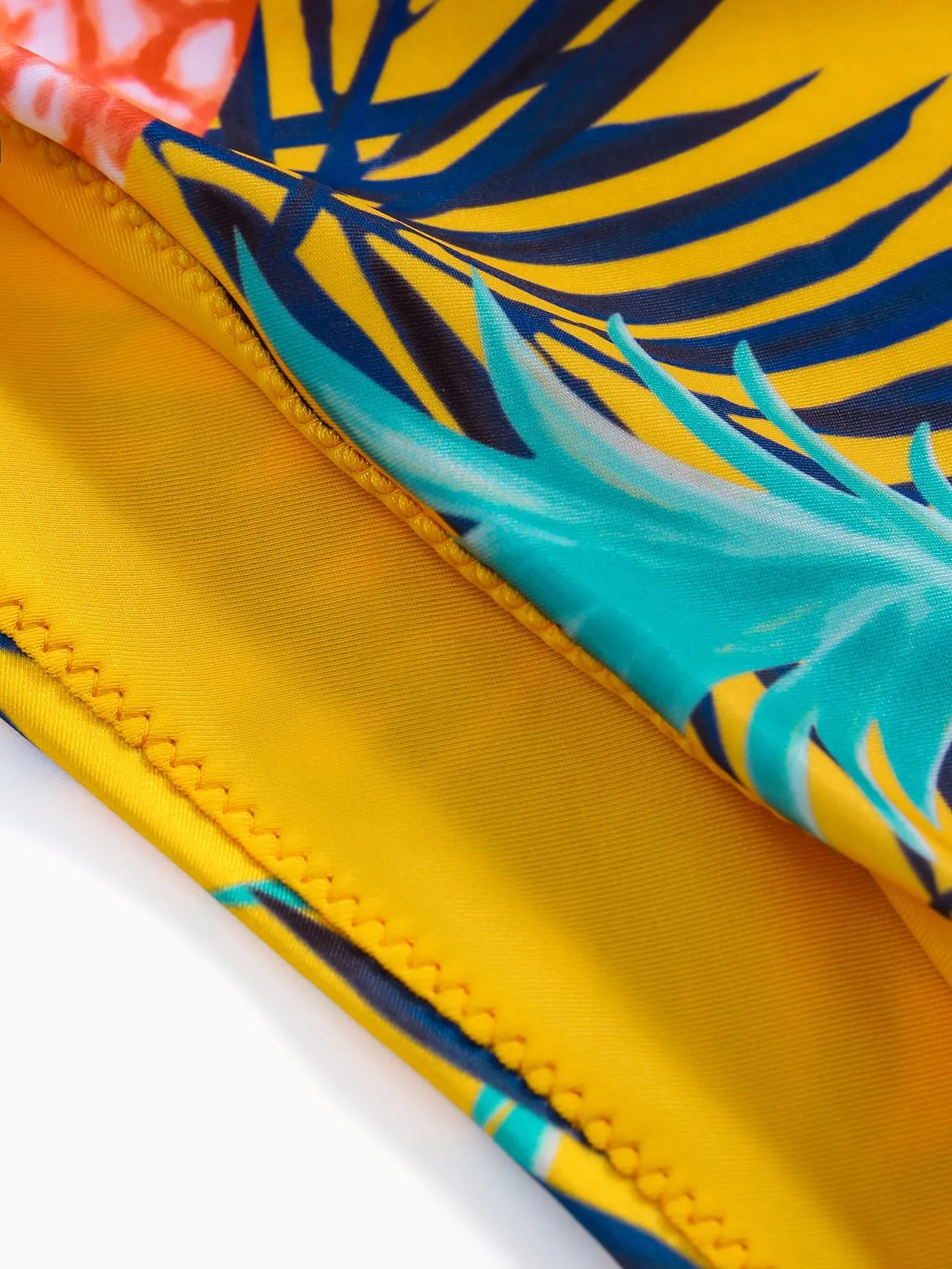 Wholesale Deep V Neck Sleeveless Printed One-Pieces Swimsuits