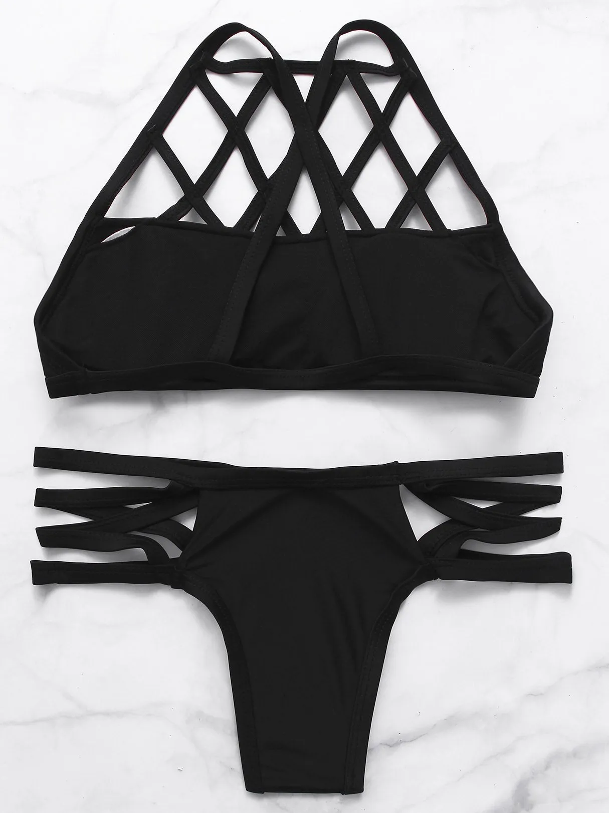 Wholesale Sexy Sleeveless Strappy Design Swimwear