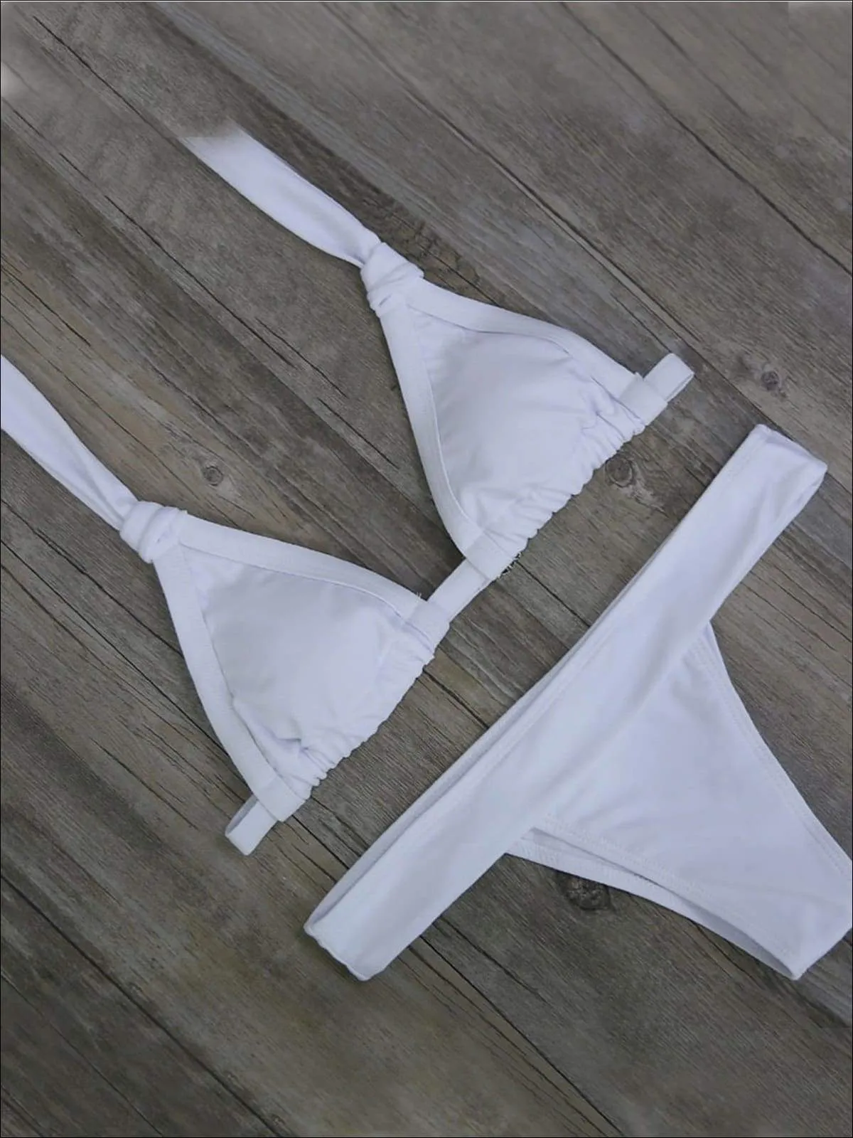 Women's Halter Low Waist Two Piece Swimsuit