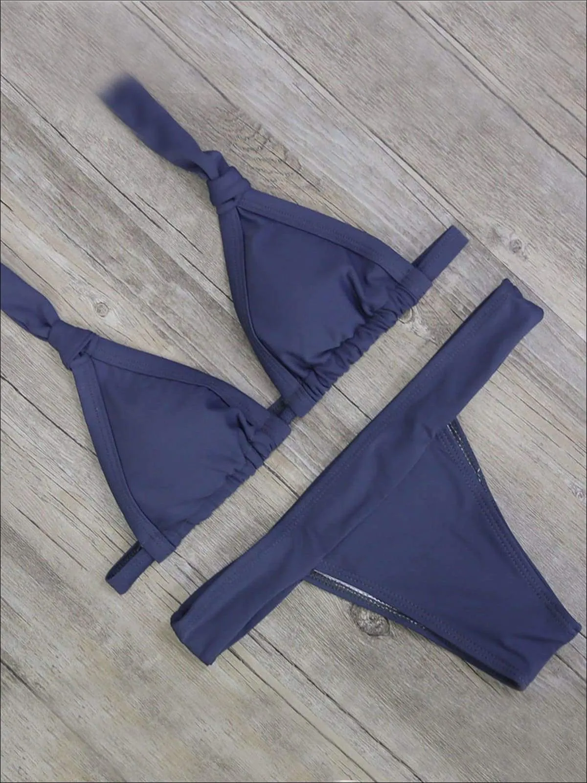 Women's Halter Low Waist Two Piece Swimsuit