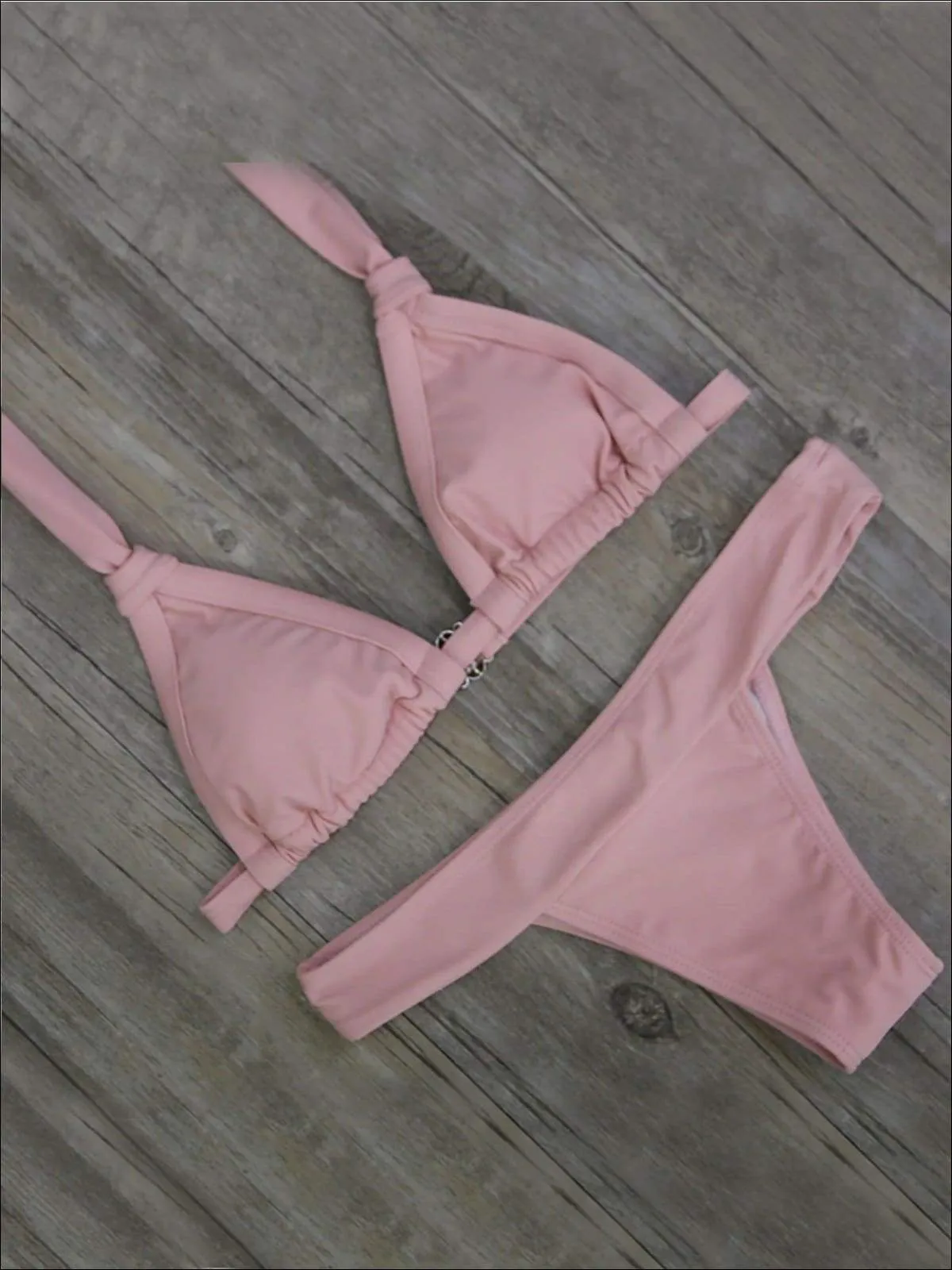 Women's Halter Low Waist Two Piece Swimsuit