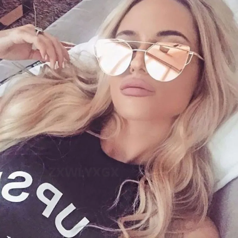 ZXWLYXGX Mirror Sunglasses